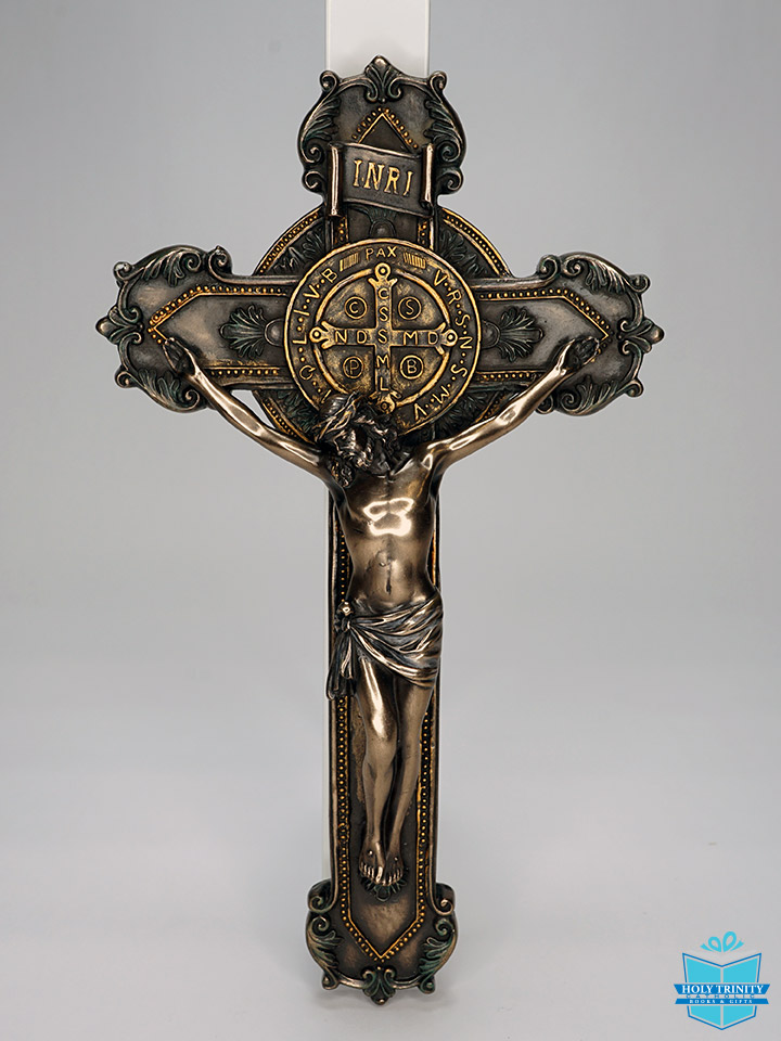 St. Benedict Crucifix Bronzed | Holy Trinity Catholic Books And Gifts